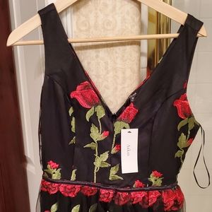 Vici collection black cocktail maxi dress